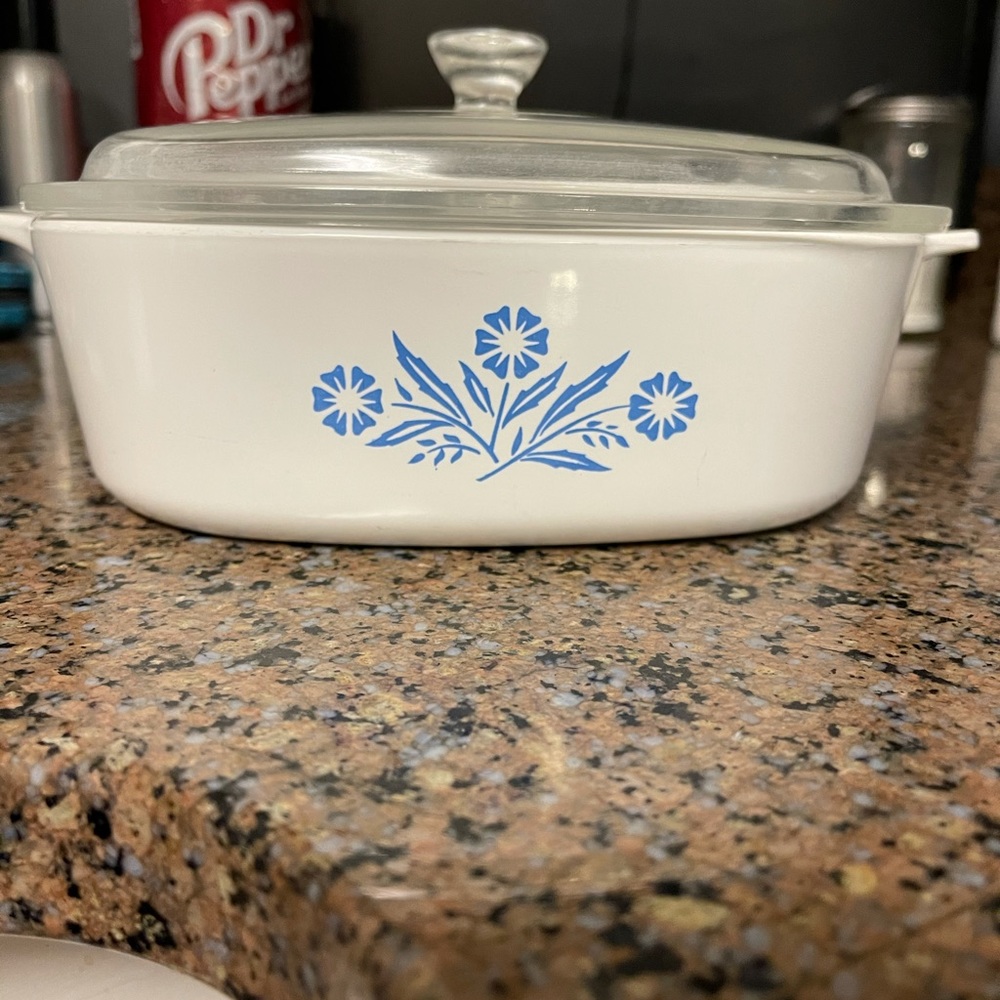 Corningware blue cornflower